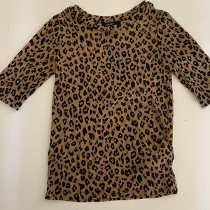 Cheetah mesh Top